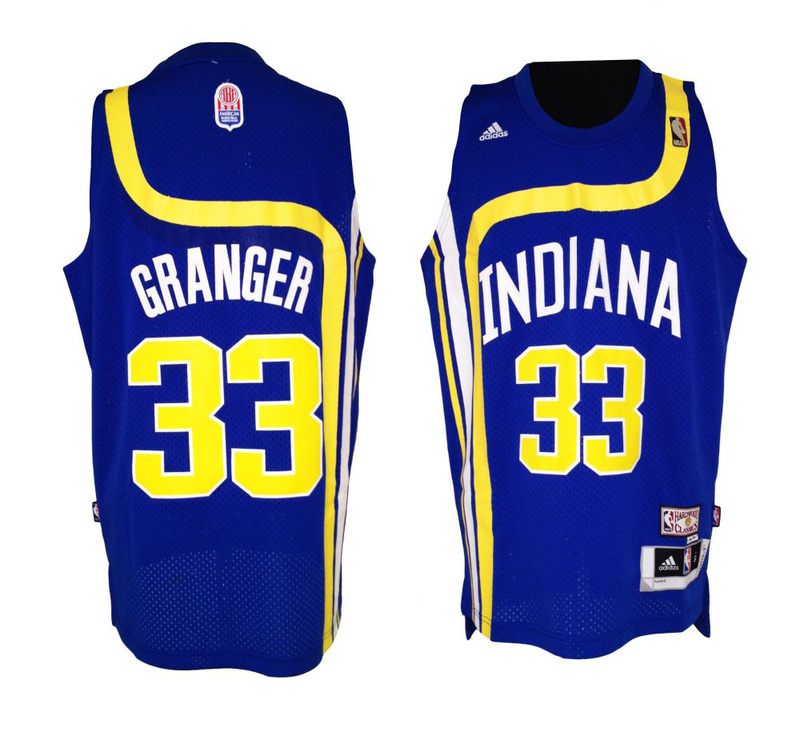  NBA Indiana Pacers 33 Danny Granger Blue Swingman Throwback Jersey